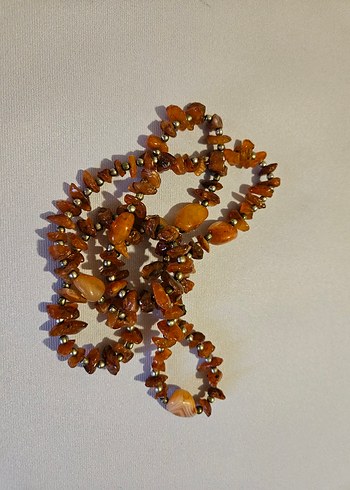 Kehribar Kadın Kolye - Görsel 4