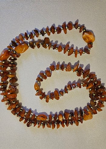 Kehribar Kadın Kolye - Görsel 3