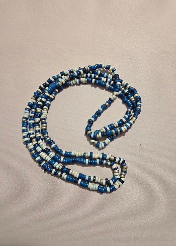 Mavi Boncuklu Kadın Kolye - Görsel 3