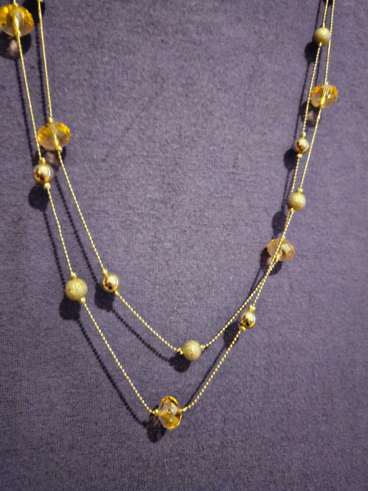 Kristal Boncuklu Kadın Kolye - Görsel 2