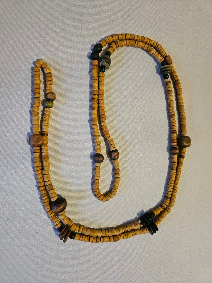 Ahşap boncuklu kolye - Görsel 3