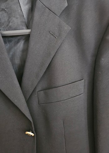 48 Beden Cotton bar yün tek ceket.