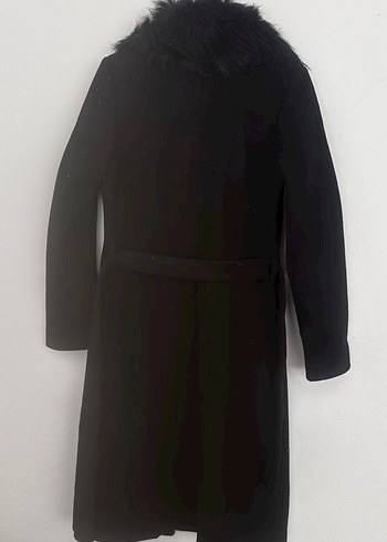 Siyah Suni Kürklü Kaban S Beden - Görsel 2