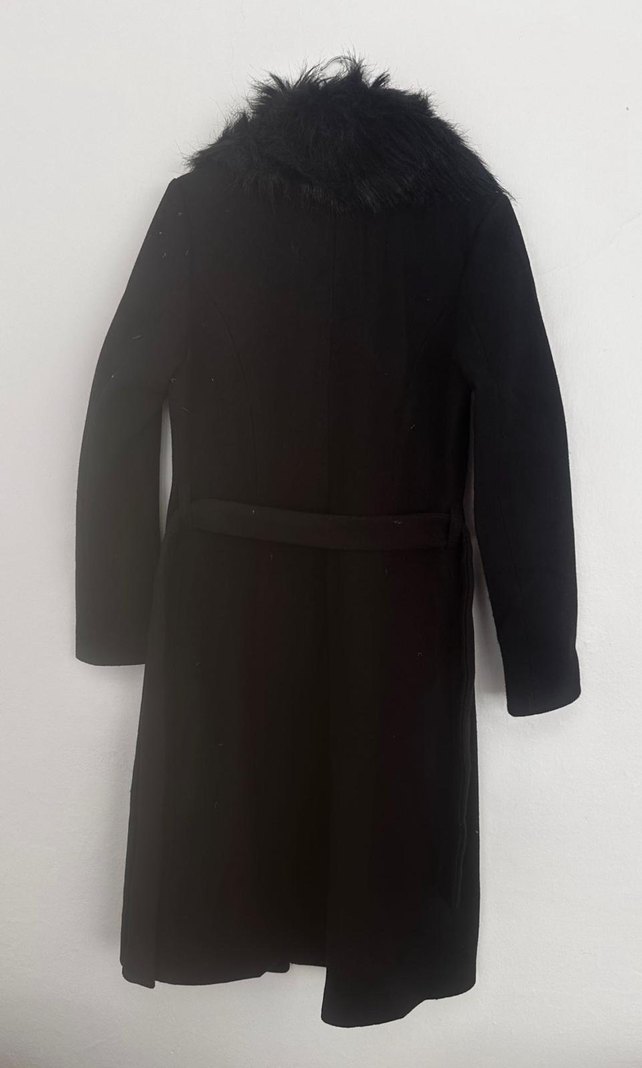 Siyah Suni Kürklü Kaban S Beden - Görsel 2