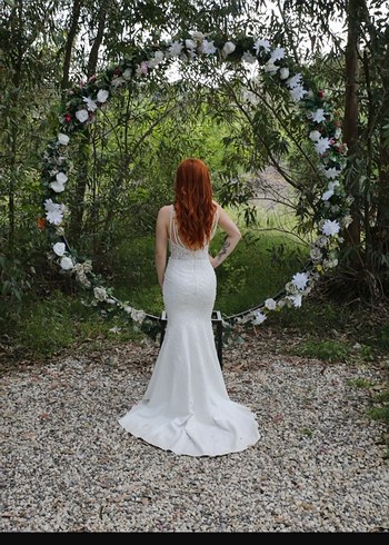 Beyaz vakko model balık gelinlik - Görsel 3