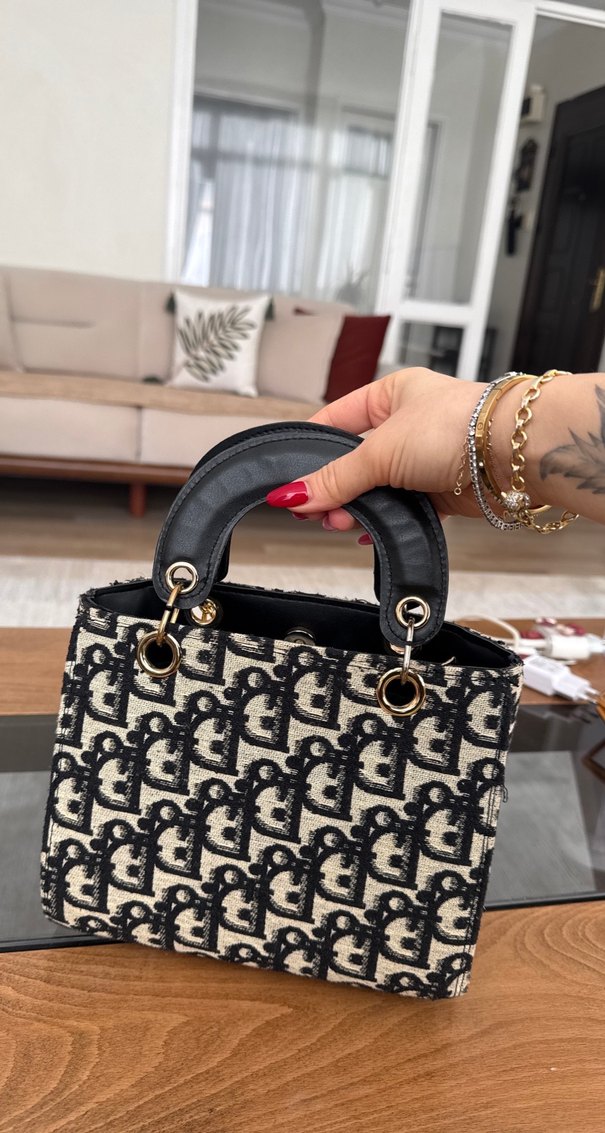 Zincir Detaylı Siyah Christian Dior Kadın Çanta - Görsel 2