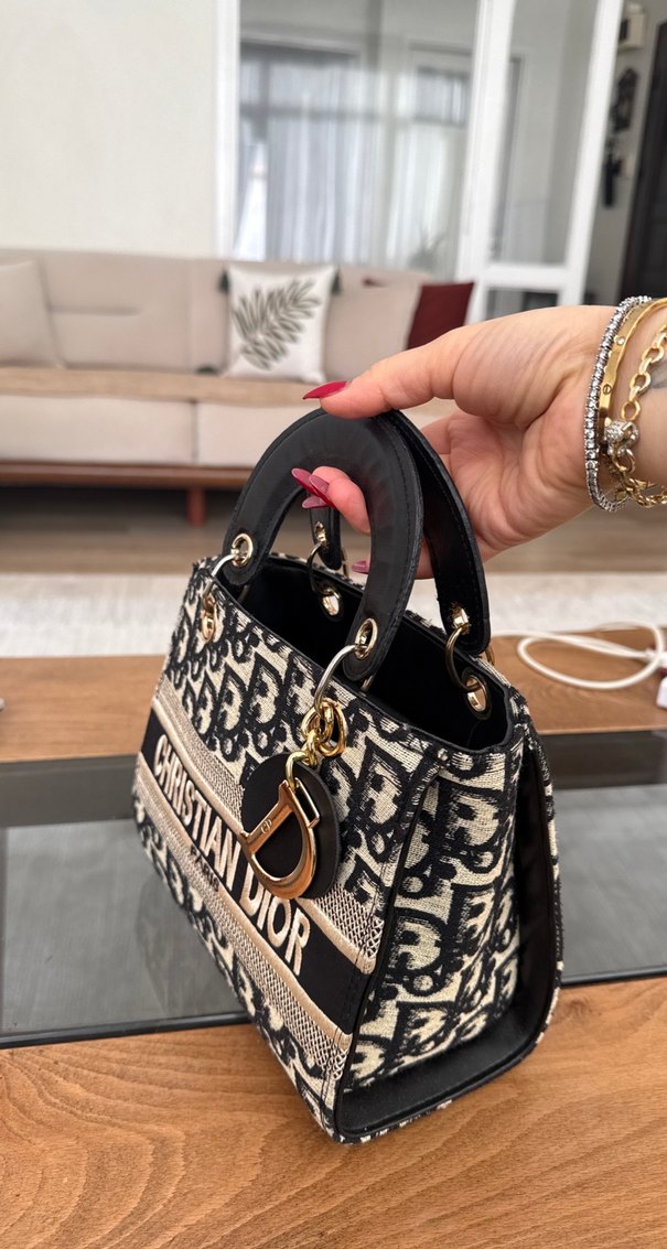 Zincir Detaylı Siyah Christian Dior Kadın Çanta - Görsel 3