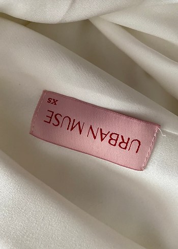 Beyaz Uzun Düz elbise - Görsel 6