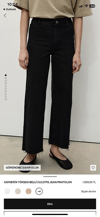 Mango catherin yüksek bel jean