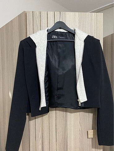 Zara kapüşonlu blazer ceket