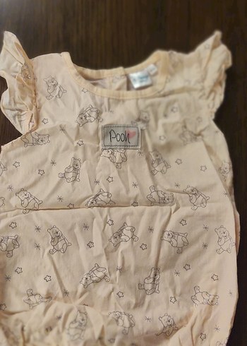 Sarı Bebek Kısa Kollu Düğmeli Body - Görsel 2