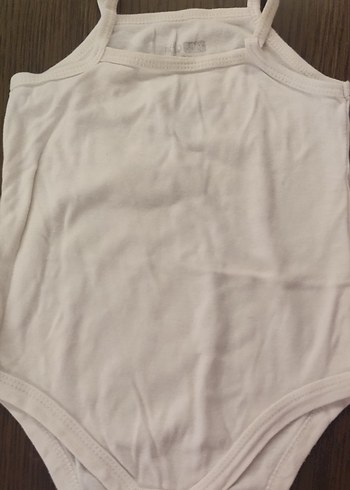 Sarı Düğmeli Askılı Bebek Çıtçıtlı Body - Görsel 3