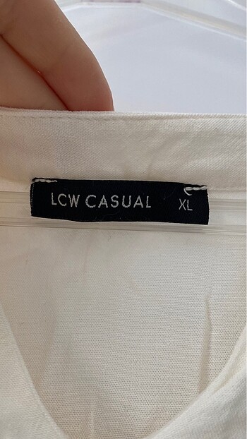 LC Waikiki krem keten elbise