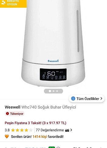 Hava nemlendirici we well soğuk