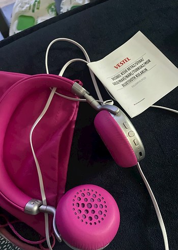 Pembe Bluetooth Kablosuz Kulaklık