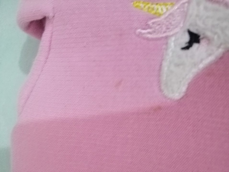 Kız Çocuk Kapüşonlu Pembe Baskılı Sweatshirt - Görsel 3