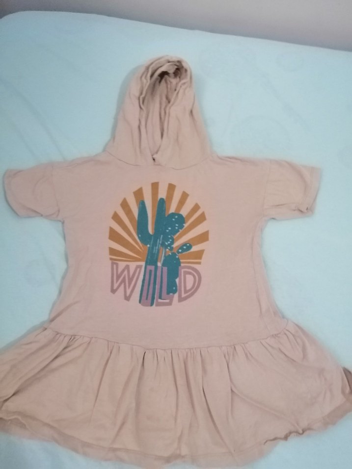 Kız Çocuk Pembe Fırfırlı Elbise - Görsel 5