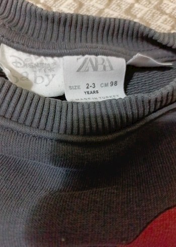 Minnie Mouse Baskılı Gri Kız Sweatshirt - Görsel 3