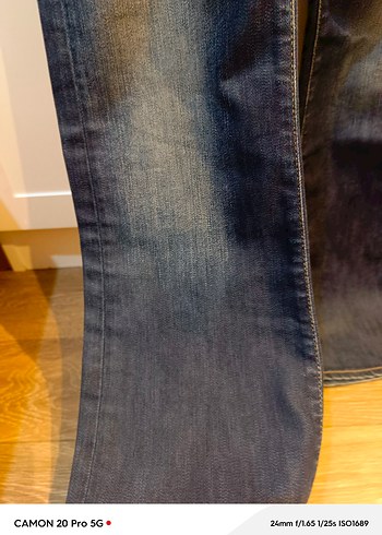 Kadın Lacivert Midi Kot Pantolon - Görsel 2