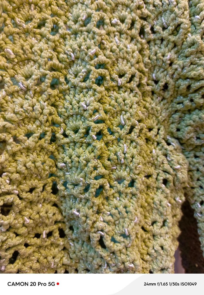 Yeşil Triko Bohem Kadın Hırka - Görsel 2