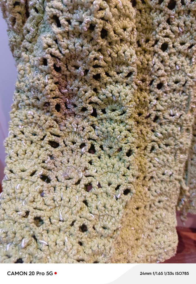 Yeşil Triko Bohem Kadın Hırka - Görsel 3