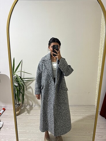 Oversize Kaşe kaban