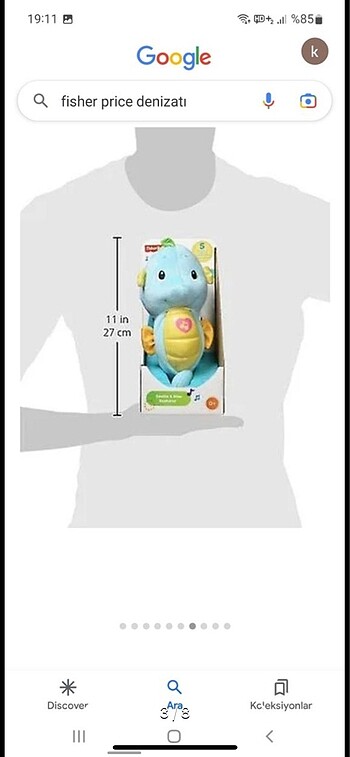Beden Fisher Price Müzikli Uyku Arkadaşı