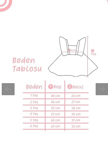 18-24 Ay Beden Çocuk Elbise