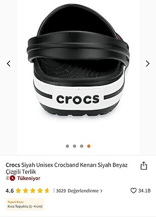 Crosc marka unisex terlik