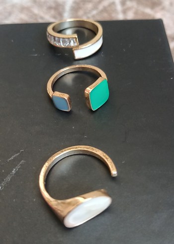 Minimalist Kadın Yüzük Seti ve küpe