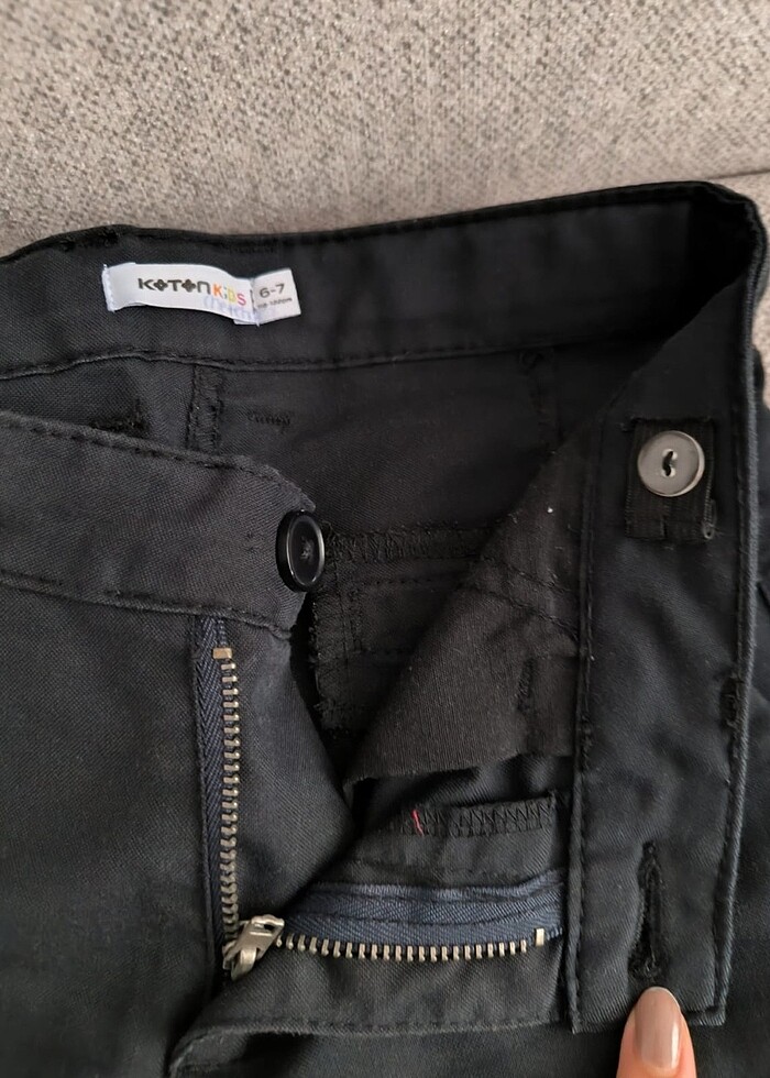 KOTON SİYAH PANTOLON 6-7 YAŞ - Görsel 2