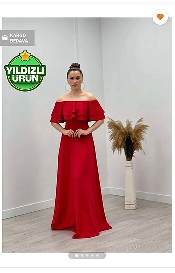 Diğer Kırmızı Abiye Elbise