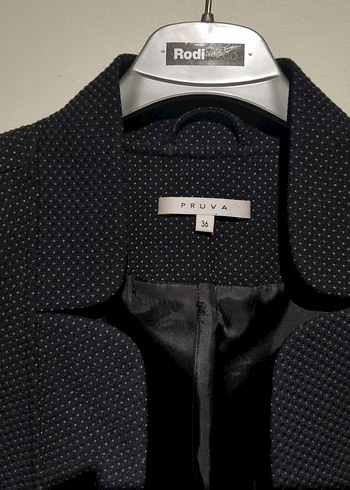 Düğmeli Siyah Kadın Blazer Ceket - Görsel 3