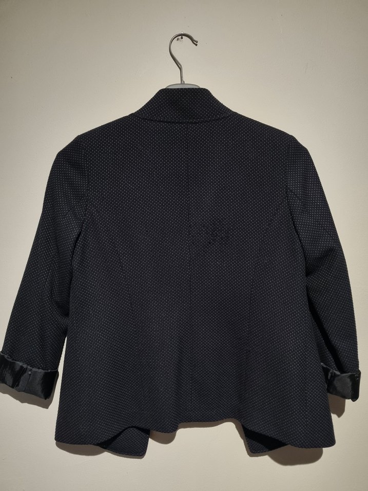 Düğmeli Siyah Kadın Blazer Ceket - Görsel 2