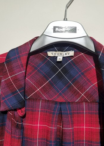 Düğmeli Uzun Kollu Renkli Kadın Gömlek - Görsel 2