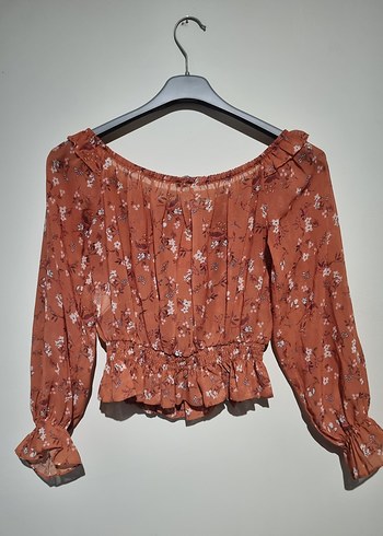 Fırfırlı Bohem Uzun Kollu Kadın Bluz - Görsel 2