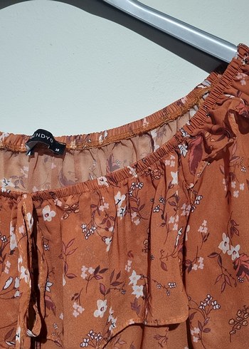 Fırfırlı Bohem Uzun Kollu Kadın Bluz - Görsel 3