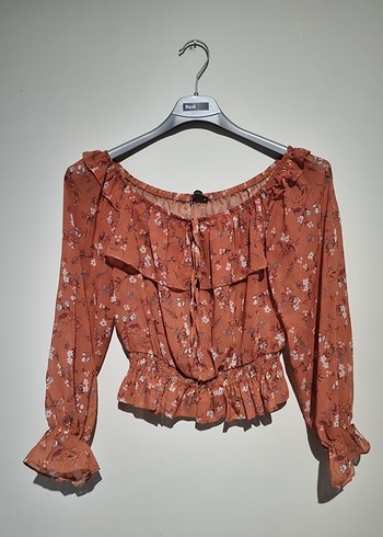 Fırfırlı Bohem Uzun Kollu Kadın Bluz - Görsel 4