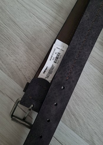 Acı Kahve Deri Tokalı Biker Kadın Çanta ve Kahve Kemer - Görsel 3