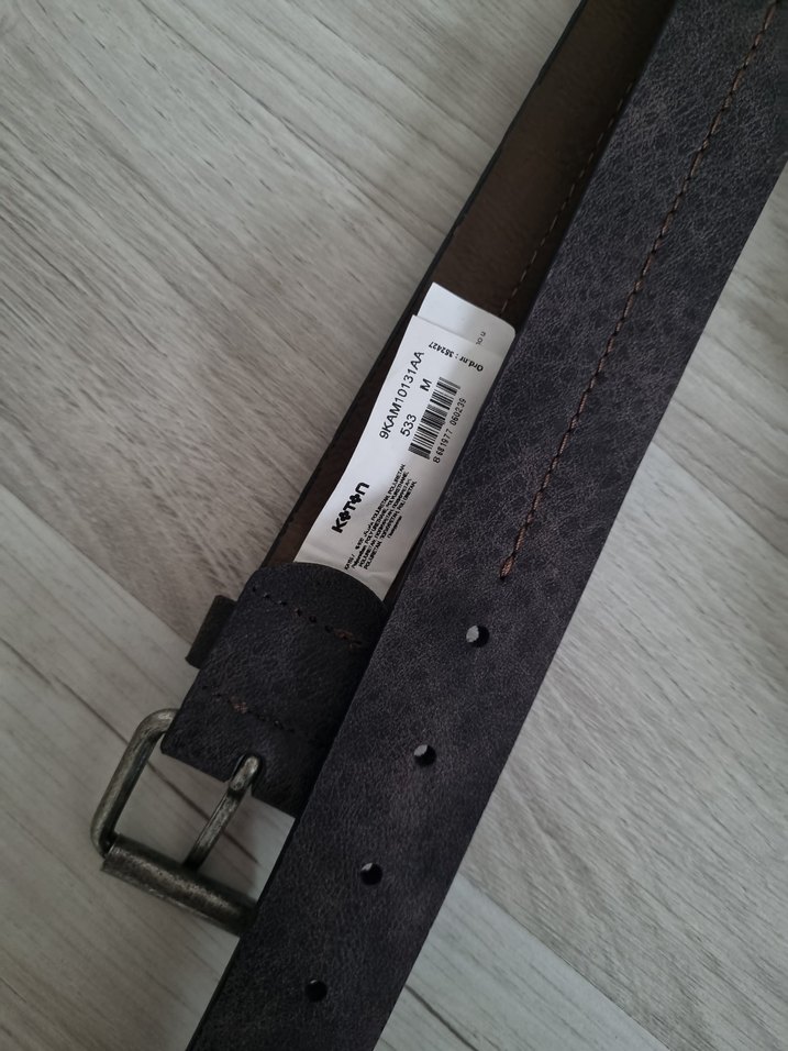 Acı Kahve Deri Tokalı Biker Kadın Çanta ve Kahve Kemer - Görsel 3