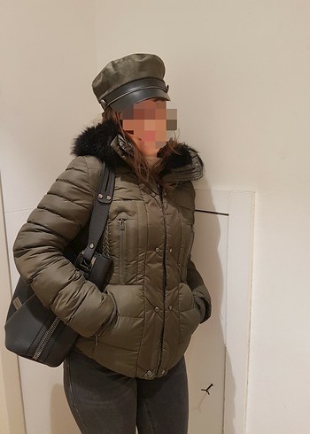 Kürklü Kadın Kış Montu - Görsel 2