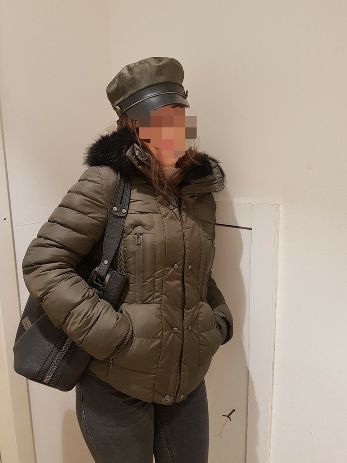 Kürklü Kadın Kış Montu - Görsel 2