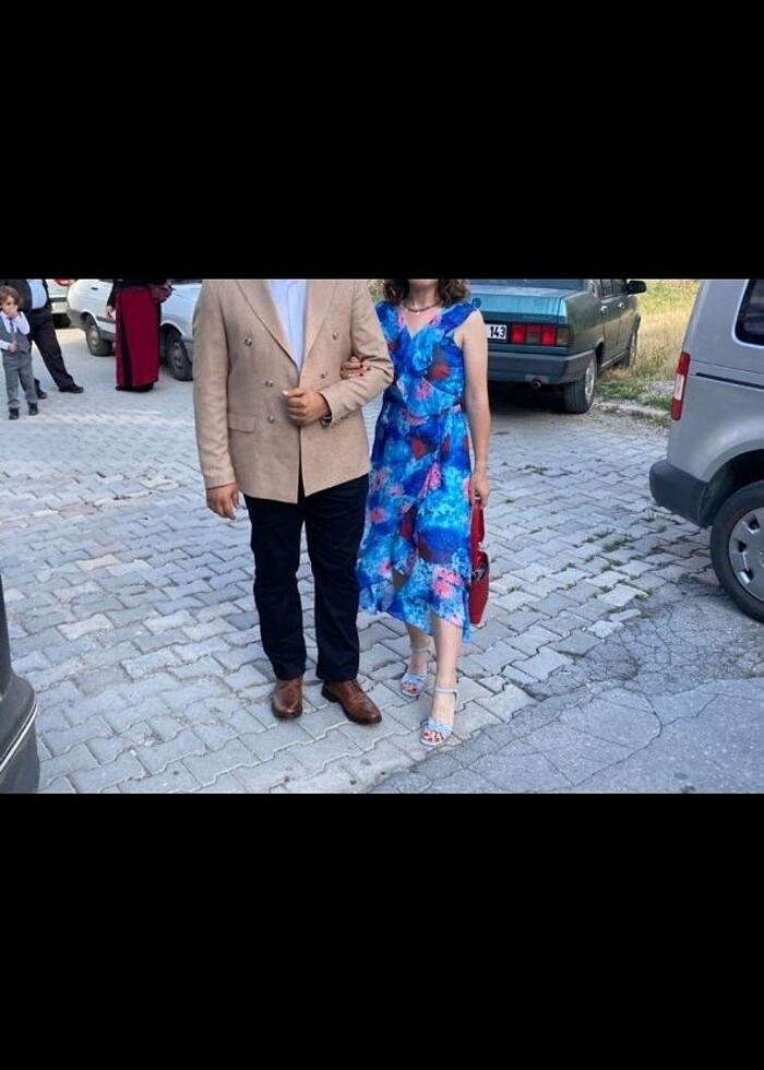 Şifon elbise - Görsel 3