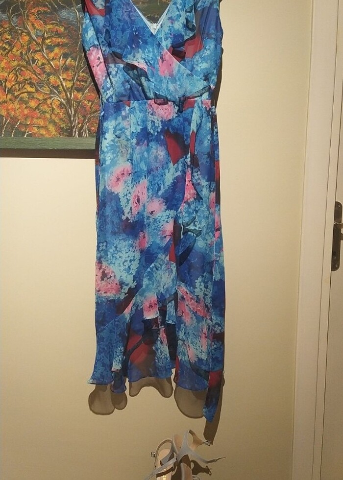 Şifon elbise - Görsel 4