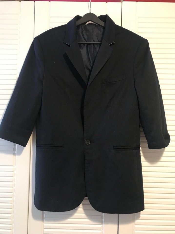 Kısa Kollu Siyah Erkek Takım Elbise - Görsel 2