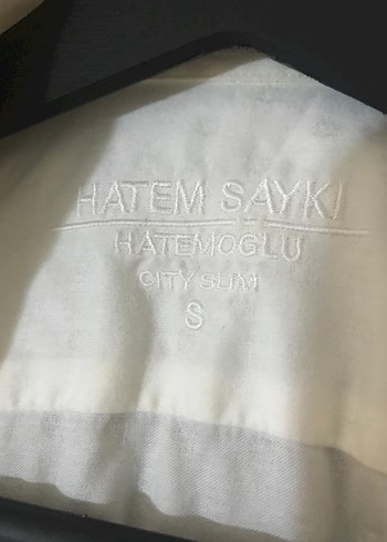 Beyaz Keten Erkek Gömlek, Düğmeli, Uzun Kollu Hatem Sayki /Hatem - Görsel 2