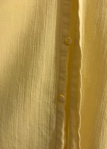 Sarı Keten Erkek Gömlek - Görsel 3