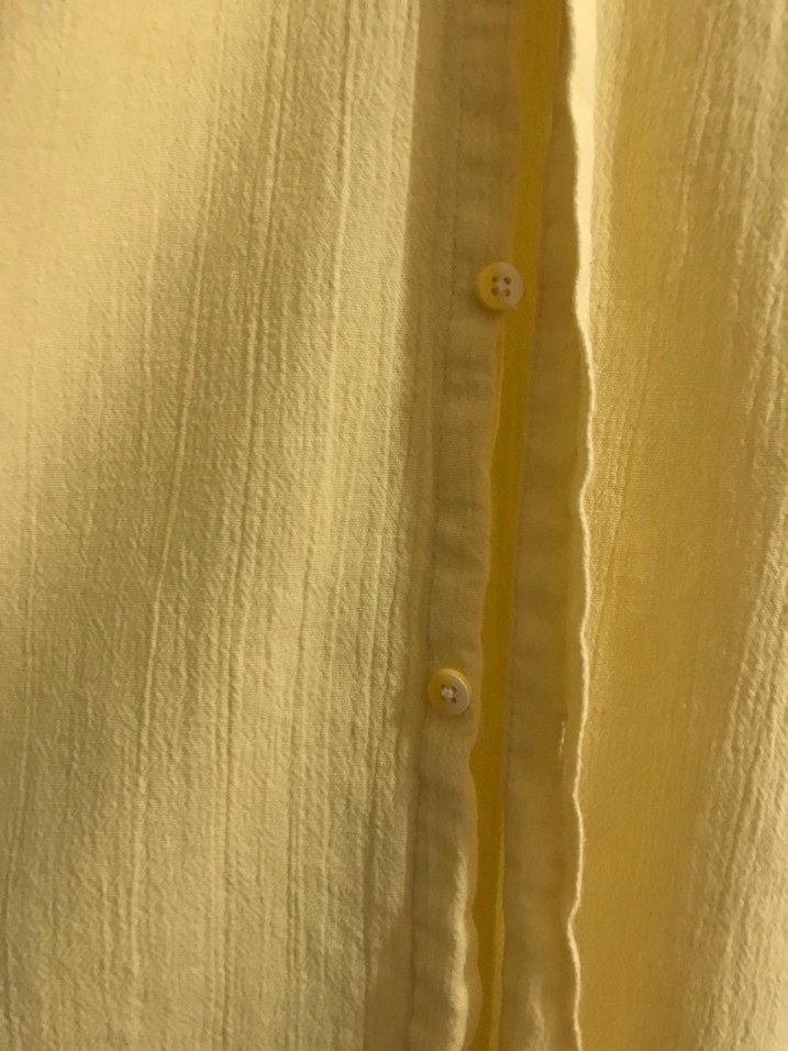 Sarı Keten Erkek Gömlek - Görsel 3