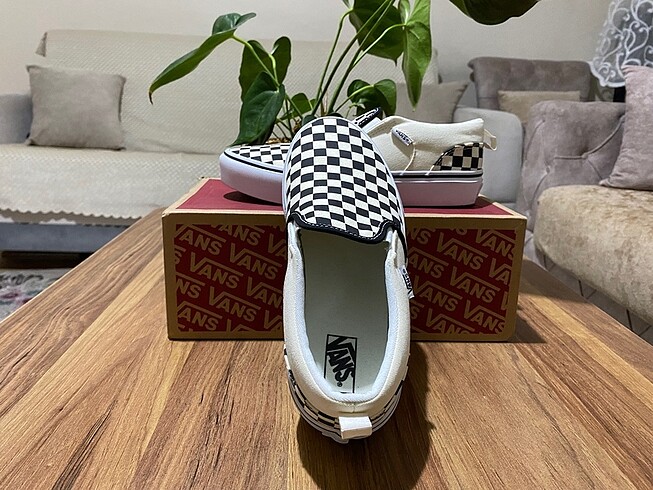 38 Beden beyaz Renk Vans Beyaz Renk Damalı