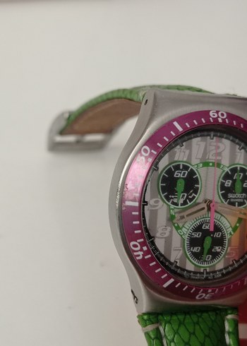 Beden yeşil Renk Swatch orjinal James Bond saat